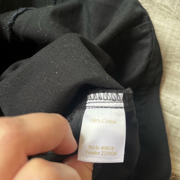 Black trousers. Gently worn. Cotton 100%. - Picture 8 of 8